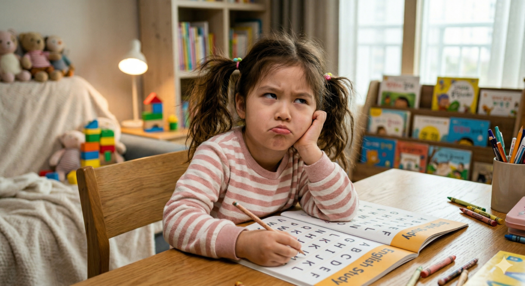 아이 영어 동기부여 - 영어 공부를 싫어하는 초등학생